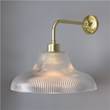 Mullan Lighting Mono Railway Glass Wall Light in Polished Brass