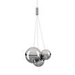 Lodes Random 2700K LED Pendant with Blown Glass Diffuser in Chrome