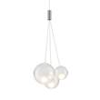 Lodes Random 2700K LED Pendant with Blown Glass Diffuser in Frosted White