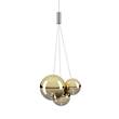 Lodes Random 2700K LED Pendant with Blown Glass Diffuser in Gold