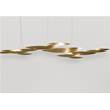 Terzani I Lucci Argentati Extra-Large Linear Pendant in Brushed Gold