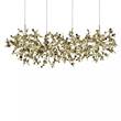 Terzani Argent 4 Linear Multi Light LED Pendant in Gold Plated