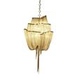 Terzani Atlantis Small Three-Tier Pendant with Shimmering Chain in Gold Plated