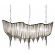Terzani Atlantis Small Linear Pendant with Draped Shimmering Chainmail in Nickel
