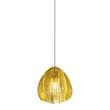 Terzani Mizu LED Pendant with Crystal in Clear/Gold