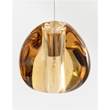 Terzani Mizu LED Pendant with Crystal in Clear/Champagne