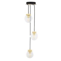 Agusta 3-Light Clear Glass Pendant