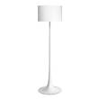 Flos Spun Light F Floor Lamp with Shade in Shiny White