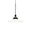 Flos Frisbi Direct & Reflected Light Chrome Pendant with Three Steel Cables