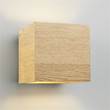 Astro Cremona Wooden Cube Up & Down Wall Washer in Oak cube wall light