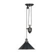 Elstead Provence 1-Light Rise & Fall Pendant in Old Bronze