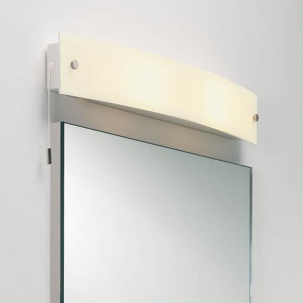 Astro Curve Frosted Glass Wall Light with Pull-Cord
