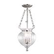 Elstead Finsbury Park 3-Light Small Pendant in Polished Nickel
