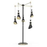 Tramp Adjustable Floor Lamp with Custom Finishes