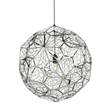 Tom Dixon Etch Web Pendant with Acid-Etched Sheets in Chrome