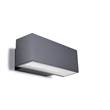 LEDS C4 Afrodita LED Wall Light with Surface Mounting, Up / Down Lighter in Urban Grey