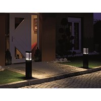 Tetra Small Clear Glass 4500K LED Bollard Extruded Aluminium Profile