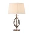 Elstead Aegean 1-Light Table Lamp in Aged Brass