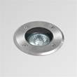 Astro Gramos Round Ground Light in Brushed Stainless Steel