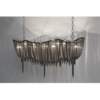 Atlantis Large Basket Pendant Draped Shimmering Chainmail