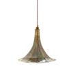 Mullan Lighting Gramophone Contemporary Quirky Pendant in Antique Brass