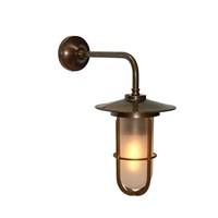 Lena Frosted Glass Wall Light IP65