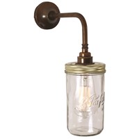 Jam Jar Industrial Wall Light