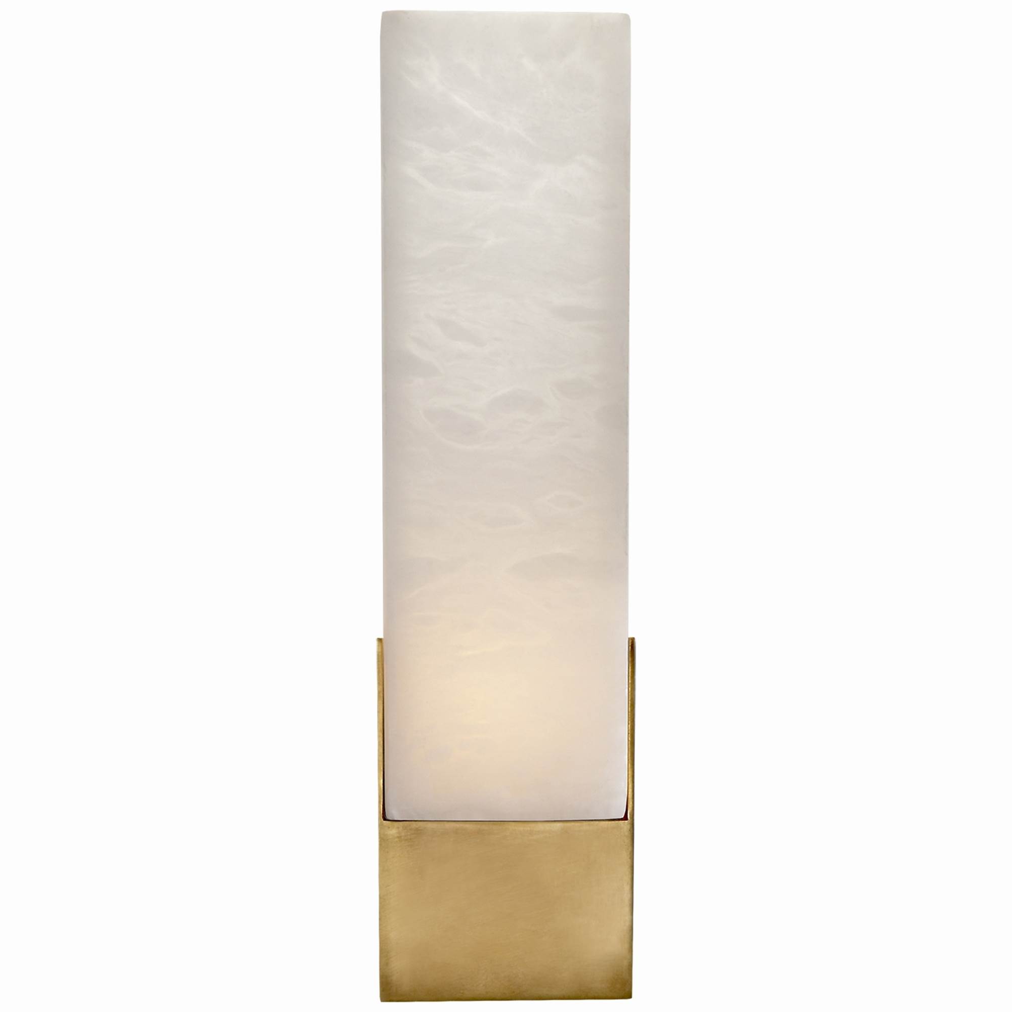 Visual Comfort Covet Tall Box Alabaster Wall Light - Antique