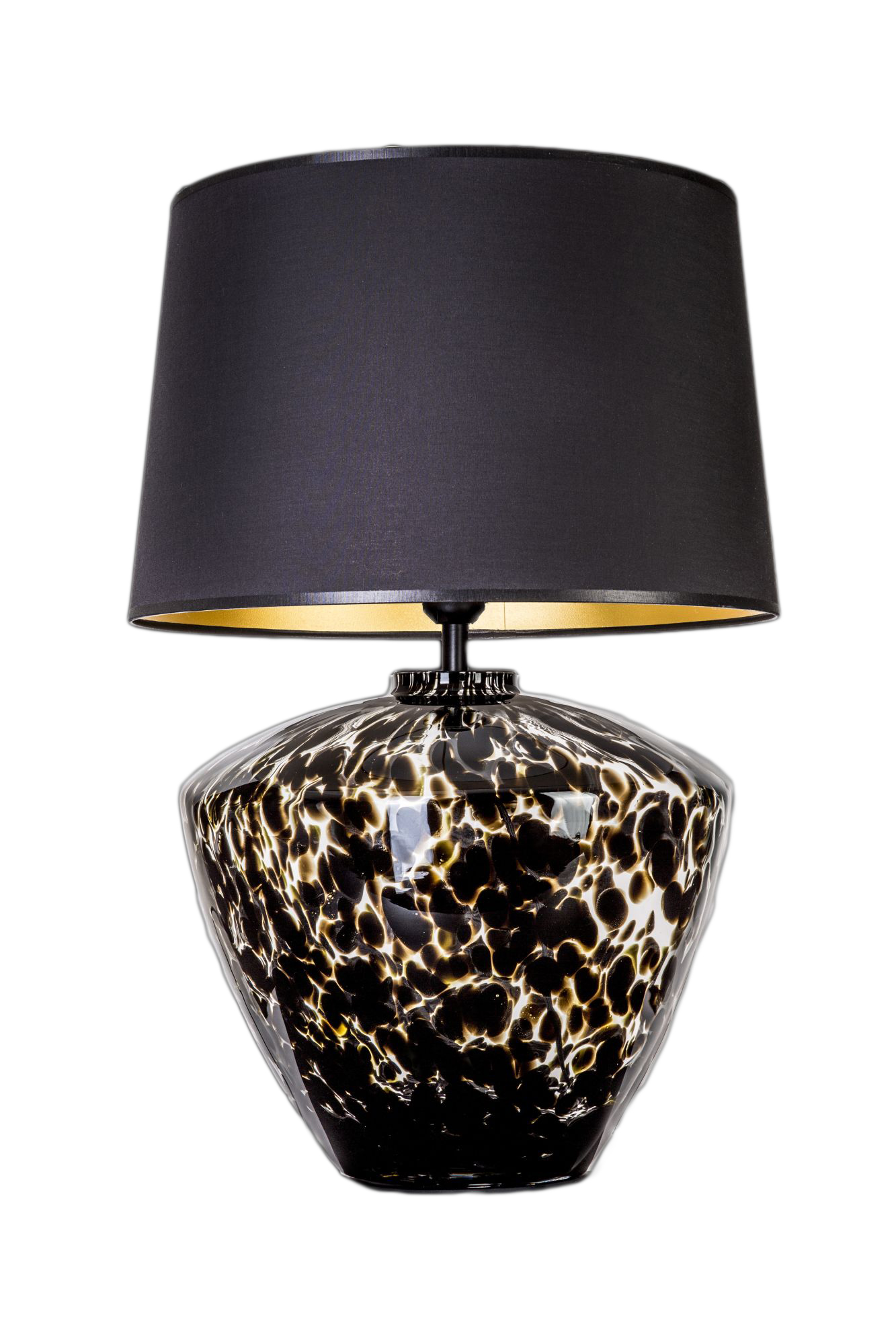 4 Concepts Parma Small Glass Table Lamp Beige & White