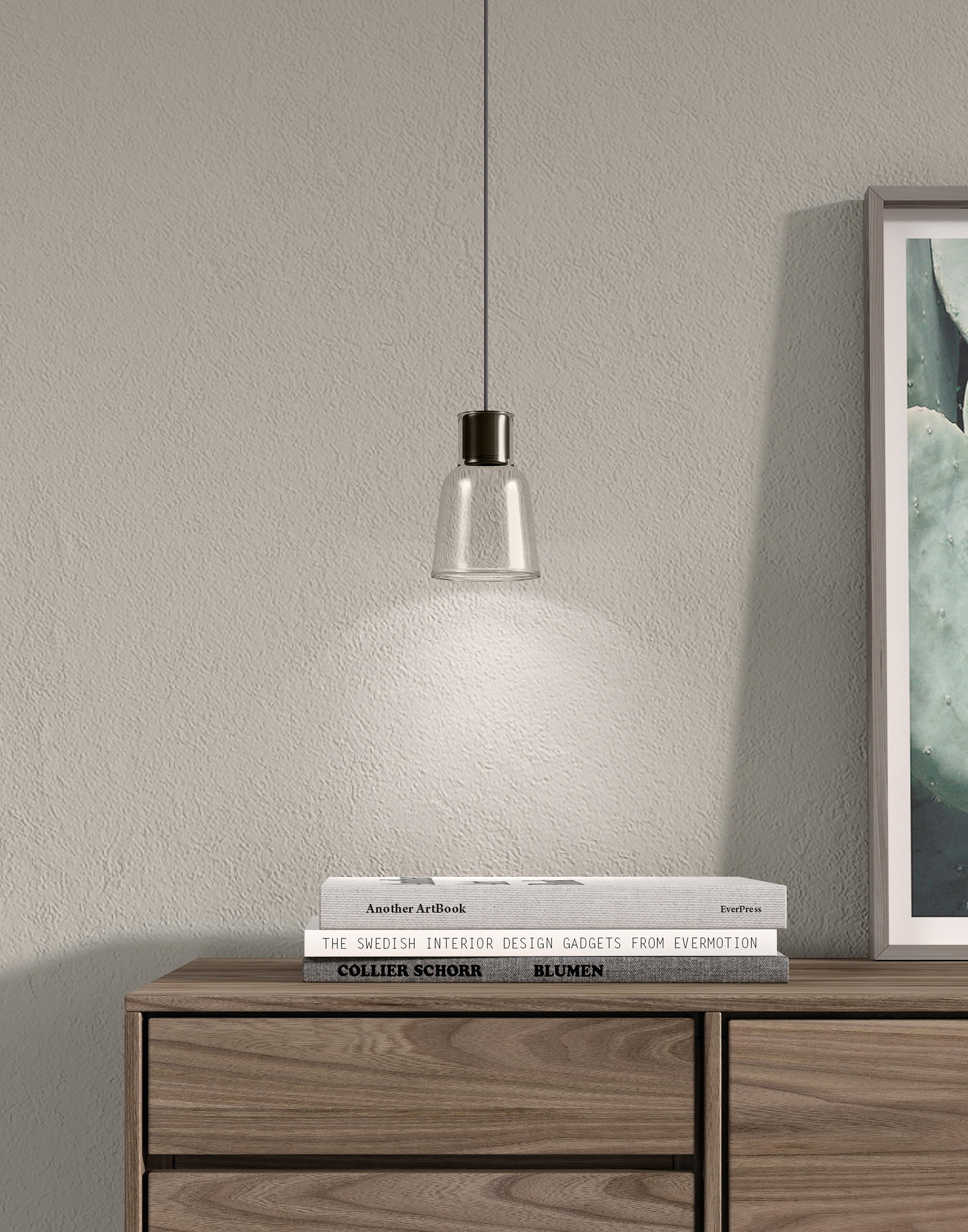 Bover Drop Drip Drip S 01L One Light LED Pendant with Borosilicate