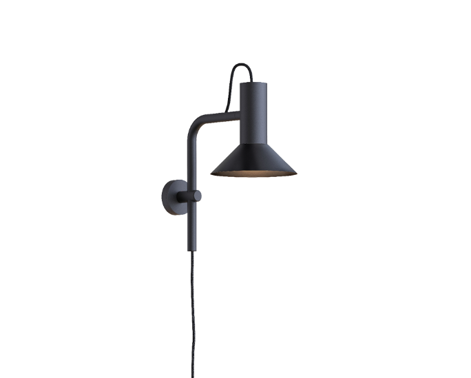 Wever Ducr Roomor 3.0 Cable Plug Shade 1.0 Black Wall Light