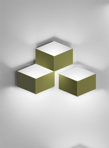 Vibia Fold 4202 Triple LED Wall Light Off White