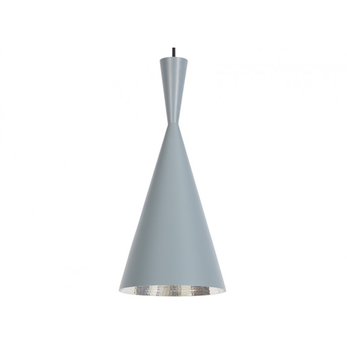 Tom Dixon Beat Tall LED Pendant Grey Silver